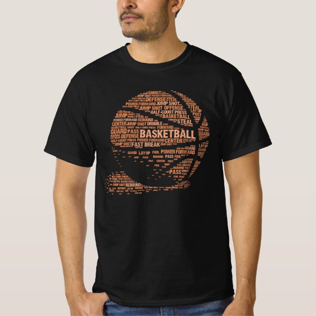 Camiseta Texto de Basquete - Presente Legal no Lover de Bas (Frente)