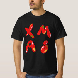Camiseta Texto de Bolha do Xmas