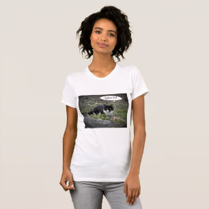 Camiseta Texto de Foto Cat T-Shirt