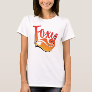 Camiseta Texto de foxy em t-shirt