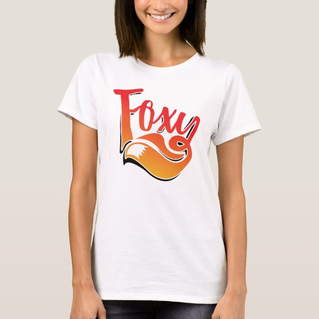 Camiseta Texto de foxy em t-shirt (Frente)