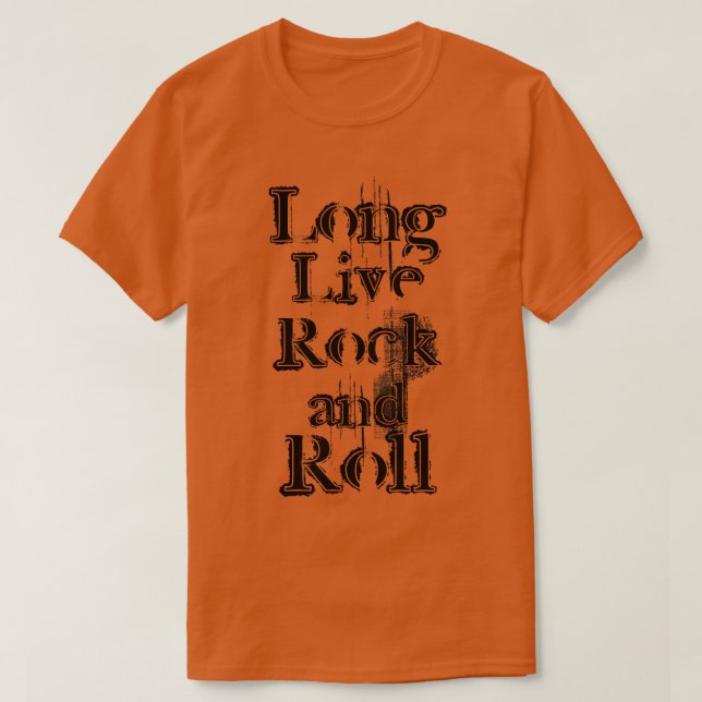 Camiseta Texto De Grunge Preto E Rolo Longo Vivo (Frente do Design)