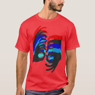 Camiseta Texto de linguagem de sinal ASL do intérprete