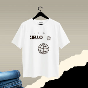 Camiseta Texto de saudação