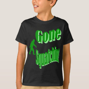 Camiseta Texto de slogan verde esguicho