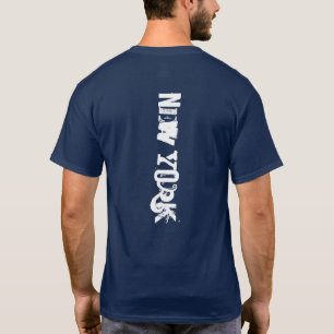 CAMISETA TEXTO DE VESTUÁRIO BRANCO FONTE DE NOVA IORQUE T-S
