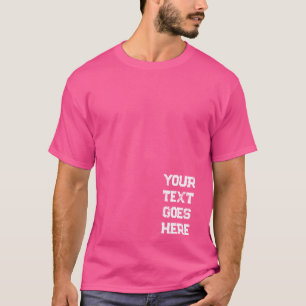 Camiseta Texto Distante significa Modelo moderno cor-de-ros