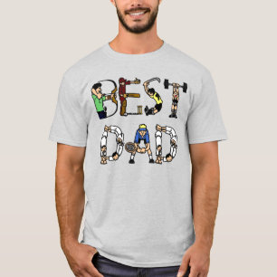 Camiseta Texto divertido do melhor Pai