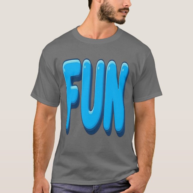 Camiseta Texto DIVERTIDO em estilo de desenho animado (Frente)