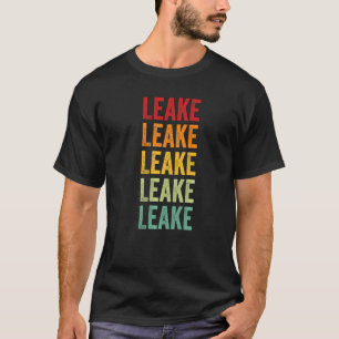 Camiseta Texto do arco-íris do Condado de Leake