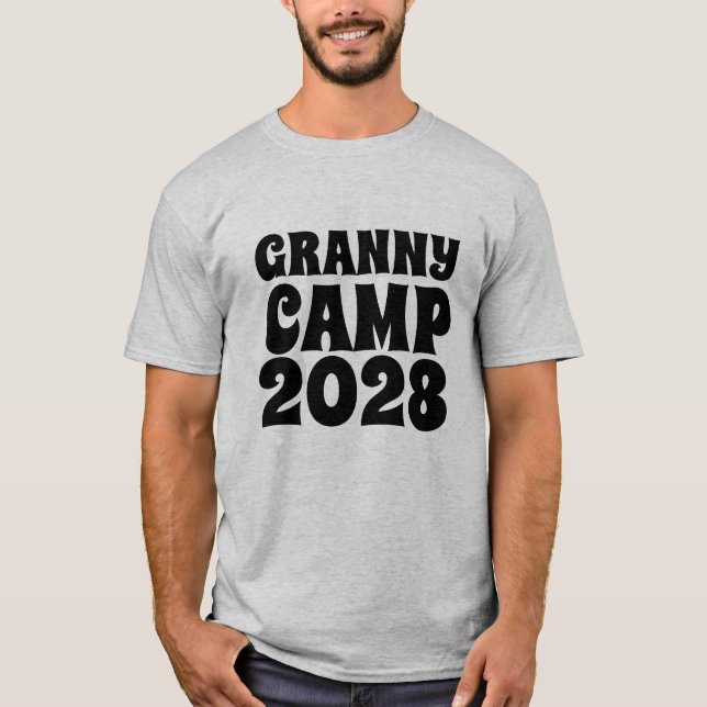 Camiseta Texto do Campo de Vovô Retroativo (Frente)