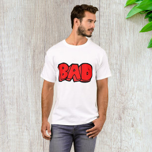 Camiseta Texto do Estilo do Grafite Vermelho Nulo