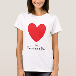 Camiseta Texto do feliz dia de os namorados com T-Shirt de 