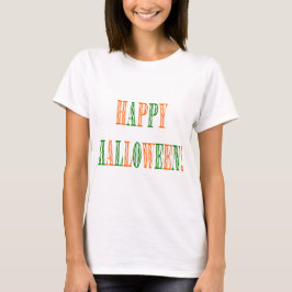 Camiseta Texto do Festival de Halloween Damas T-Shirt