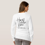 Camiseta Texto do guião Honeymoon Vibes casamento<br><div class="desc">Lua de mel, Vibes design. Texto moderno escrito manchou design para tornar sua lua de mel muito especial. O casamento de presente perfeito para você ser amigo casado em breve ou só um presente para você. Parte de uma coleção.</div>