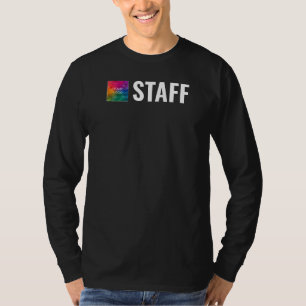 Camiseta Texto do logotipo da empresa aqui Funcionarios mod
