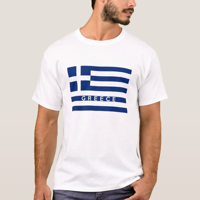 Camiseta texto do nome do símbolo da bandeira de país da (Frente)