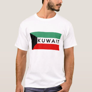 Camiseta texto do nome do símbolo do país kuwait