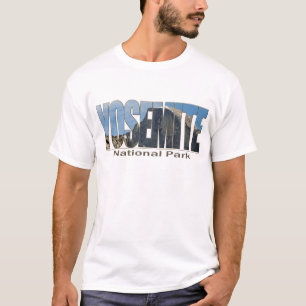 Camiseta Texto do parque nacional de Yosemite com meia