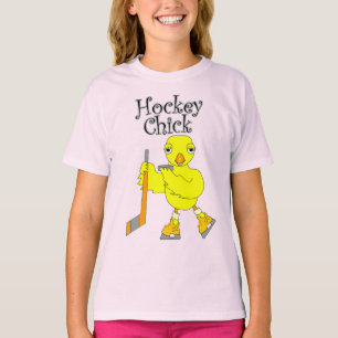 Camiseta Texto do Pintinho de hóquei