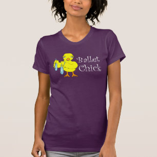 Camiseta Texto do Pintinho do balé