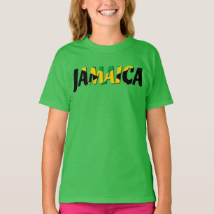 Camiseta Texto do sinalizador da Jamaica - Topo
