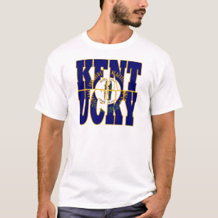 Camiseta Texto do sinalizador do estado do Kentucky