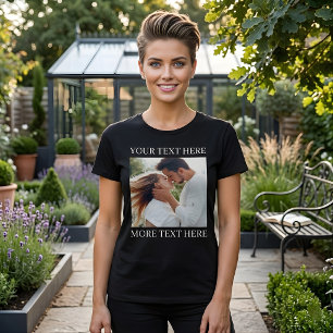 Camiseta Texto e Foto Personalizados