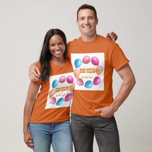 Camiseta Texto e imagem personalizados de alegria de Chá de (Unissex)