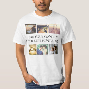 Camiseta texto e imagens personalizados
