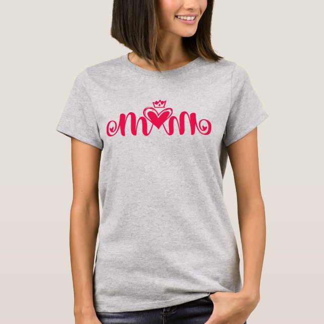 Camiseta Texto Elegante Para A Design, Tipografia Da Mãe Co (Frente)