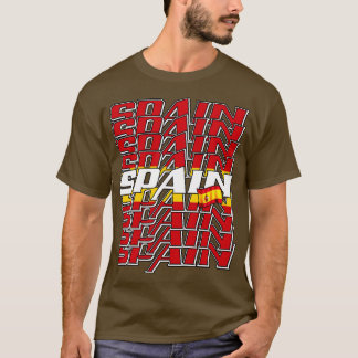 Camiseta Texto em cascata de espanha 3