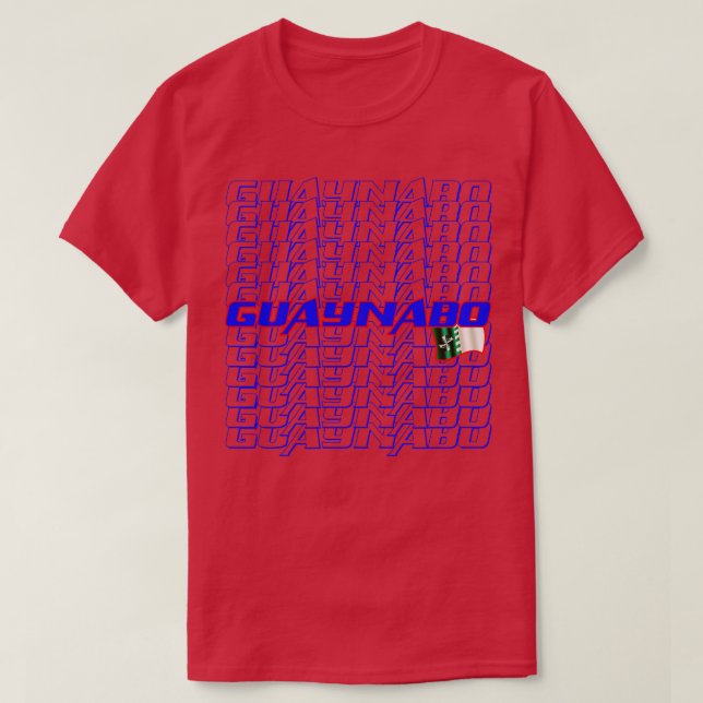Camiseta Texto em Cascata de Guaynabo (Frente do Design)