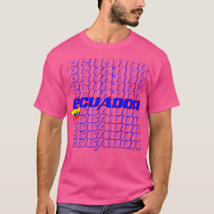 Camiseta Texto em Cascata do Equador 1