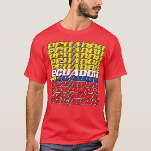 Camiseta Texto em Cascata do Equador 3
