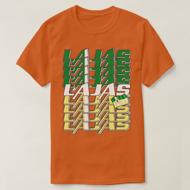 Camiseta Texto em Cascata do Lajas 3 (Frente do Design)