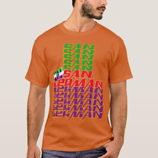 Camiseta Texto em cascata em alemão 2
