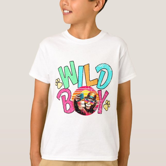 Camiseta Texto em Letras Coloridas Estilizadas (Frente)