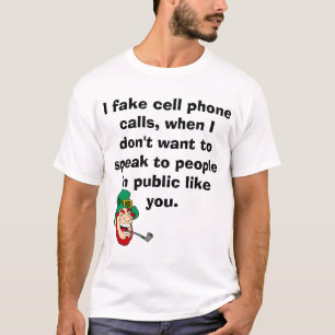 Camiseta texto engraçado do celular