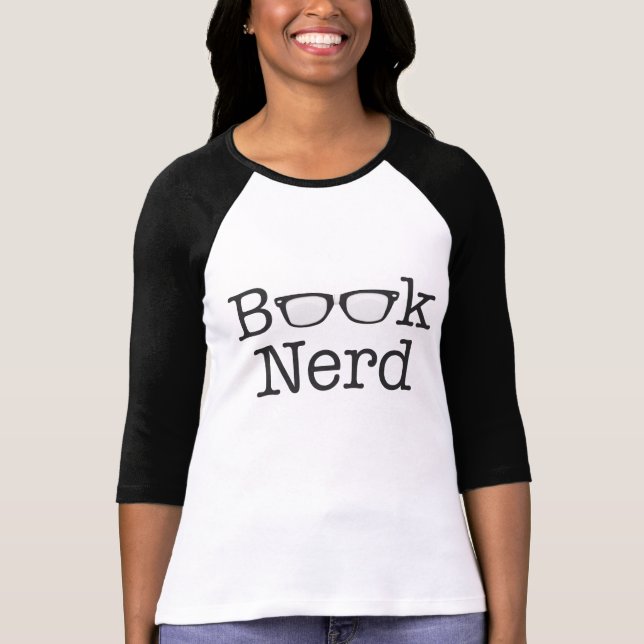 Camiseta Texto engraçado dos espetáculos do nerd do livro (Frente)