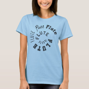 Camiseta Texto Espiral Fluto