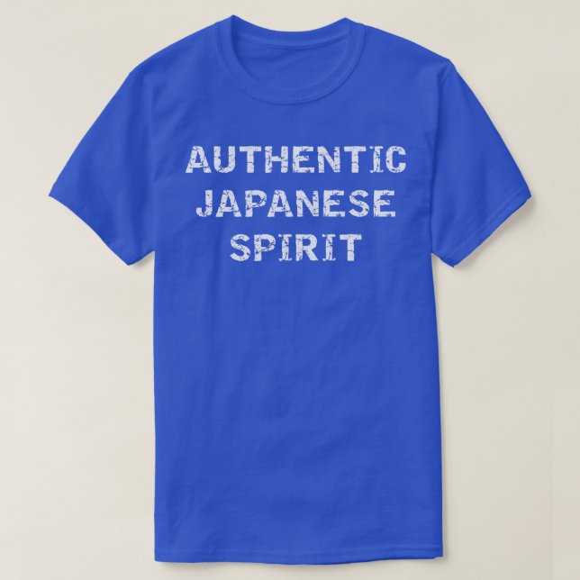 Camiseta Texto Espírito Japonês Autêntico (Frente do Design)