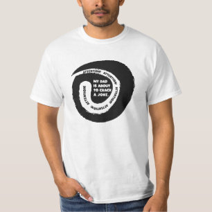 Camiseta Texto Fantástico Que As Minhas Piadas De Pai Irão 