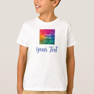 Camiseta Texto Fotográfico Personalizado Caligrafia Criança
