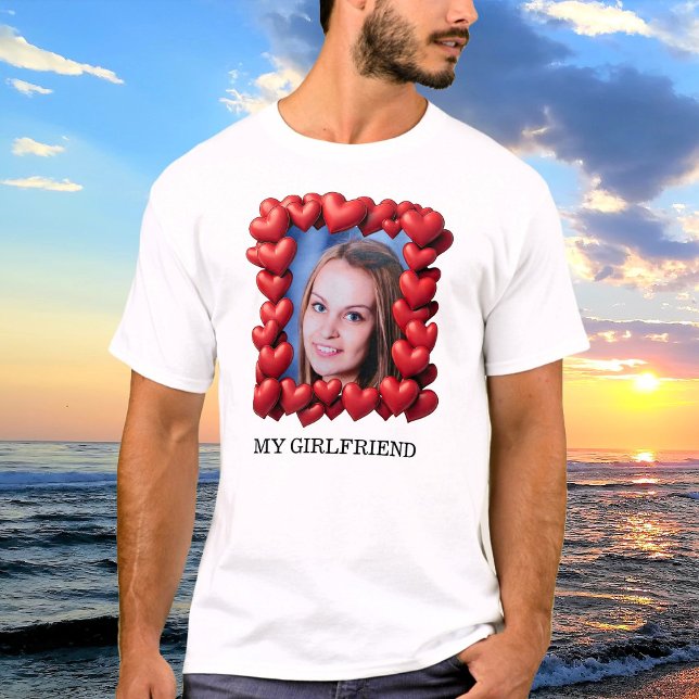 Camiseta Texto Fotográfico personalizado com quadros Red Lo (Criador carregado)