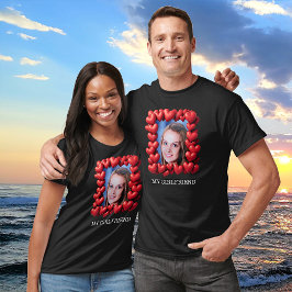 Camiseta Texto Fotográfico personalizado com quadros Red Lo