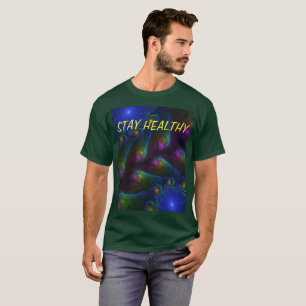 Camiseta Texto Frato Colorido Luminoso Abstrato Moderno