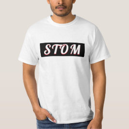 Camiseta texto frísio stom traduzido para Estúpido