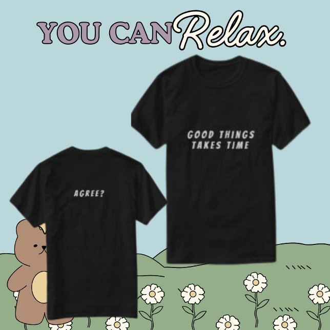 Camiseta Texto frontal e traseiro personalizado masculino (Criador carregado)