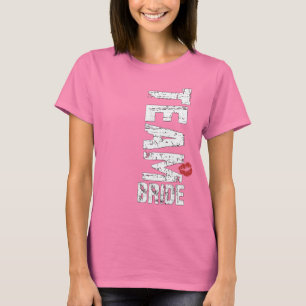 Camiseta Texto Grande Grunge do Team Bride